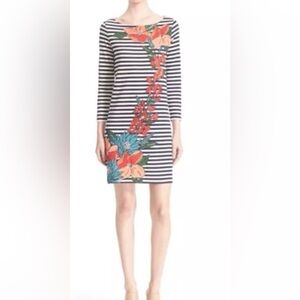 Tory Burch Floral Striped Dress
